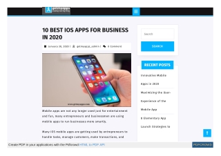 10 BEST IOS APPS FOR BUSINESS IN 2020