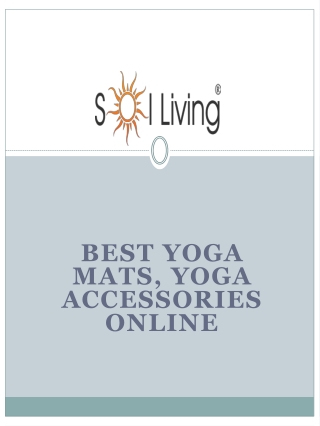 Best Yoga Mats, Yoga Accessories Online