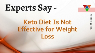 Know Why Keto Diet Isn't The Answer For Weight Lose