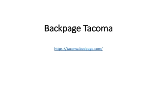 Backpage Tacoma