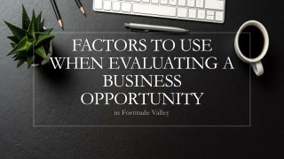 Factors to Use When Evaluating a Business Opportunity in Fortitude Valley