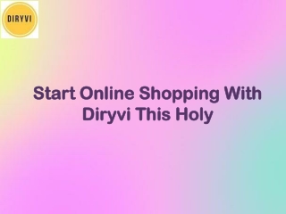 Online shopping site in india | Shop online for women clothing-Diryvi