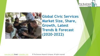 Civic Services Market Size, Share, Growth And Trends In 2020