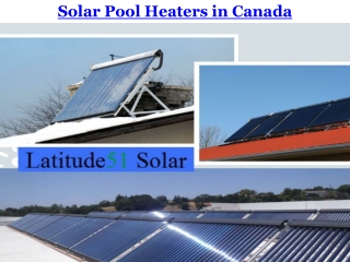 Solar Pool Heaters in Canada