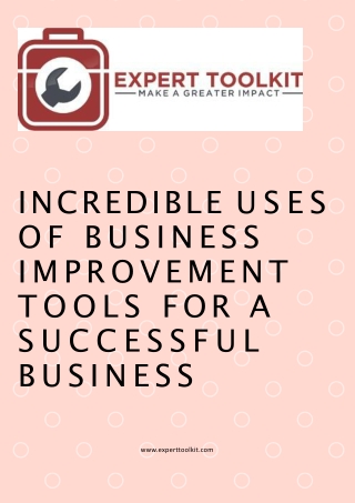 What everyone should know about business improvement tools?