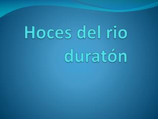 Hoces del rio duratón