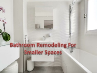 How do you maximize space in a small bathroom?