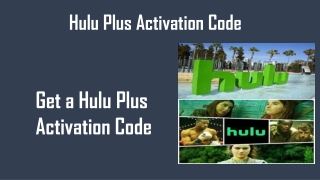 Get a Hulu Plus Activation Code