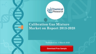 Calibration Gas Mixture Market on Report 2013 2028