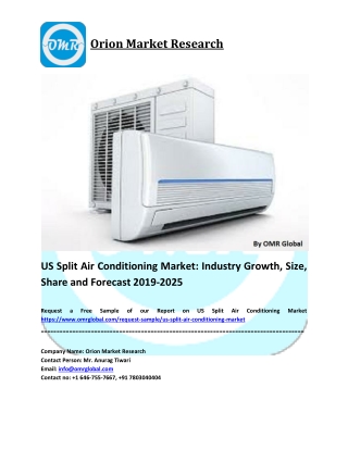 US Air Conditioning Market Growth, Size, Share and Industry Report to 2019-2025