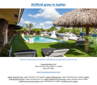 Artificial grass in Jupiter