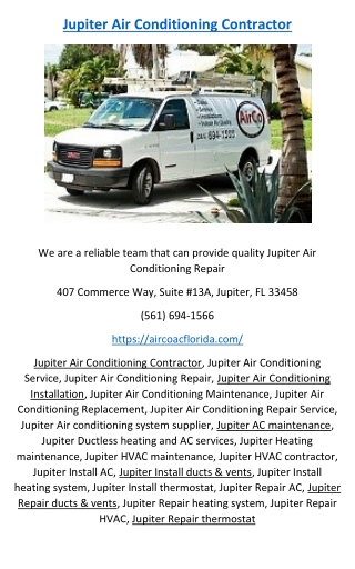 Jupiter Air Conditioning Contractor