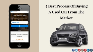 4 Best Process Of Buying A Used Car From The Market