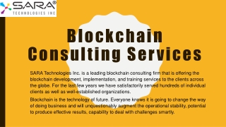 Blockchain Consulting Services