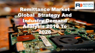 Remittance Market  To Register Unwavering Growth During 2019 To 2025