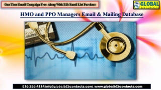 HMO and PPO Managers Email & Mailing Database