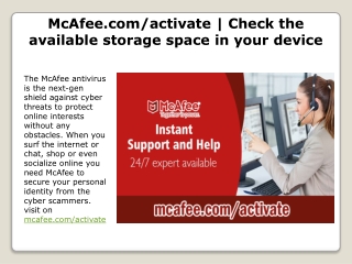 McAfee.com/activate | Just visit www.mcafee.com/activate Check the minimum system requirement