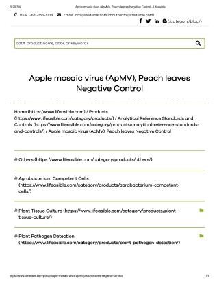 apple mosaic virus