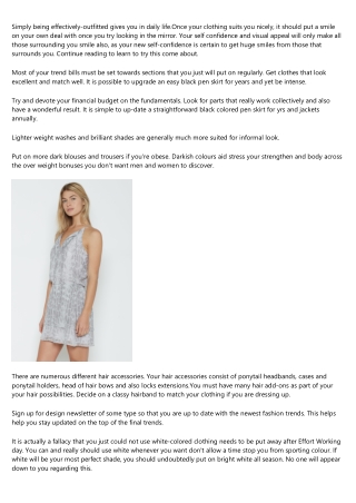 Outfit For Fulfillment By Using These Excellent Trend Tips