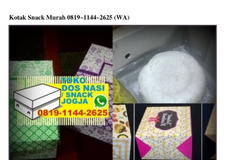 Kotak Snack Murah 08I9.II44.2625[wa]