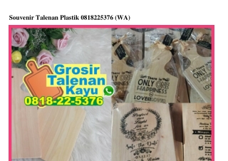 Souvenir Talenan Plastik 08I8•22•5376[wa]