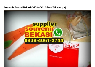 Souvenir Bantal Bekasi O838.4O61.2744[wa]