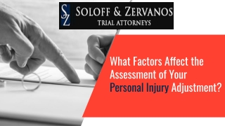 What Factors Affect the Assessment of Your Personal Injury Adjustment?