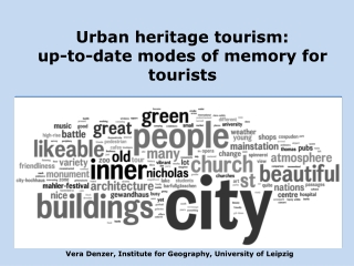 Urban heritage tourism : up-to-date modes of memory for tourists