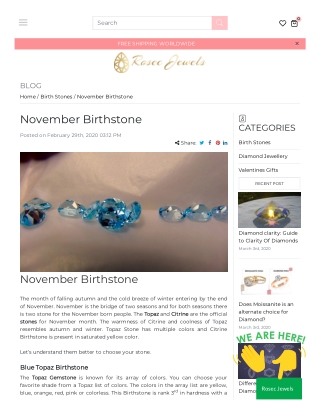 November Birthstone