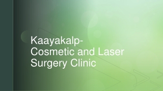 Get Rhinoplasty surgery done at Kaayakalp Clinic