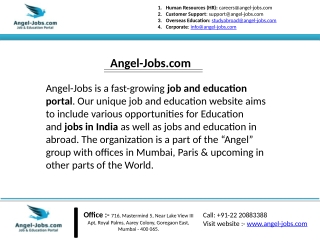 Job Vacancy in Chennai