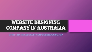 Website designing company in Australia