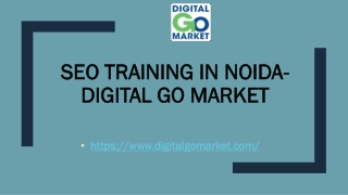 SEO Training in Noida-Digital Go Market