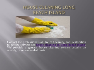 House Cleaning Long Beach Island