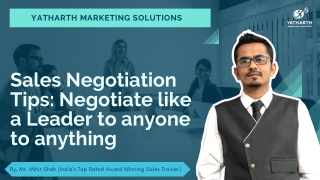 Sales Negotiation Tips: Negotiate like a Leader to anyone to anything