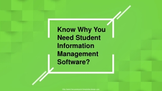 Know why you need student information management software?
