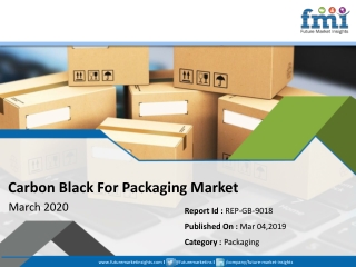 Carbon Black for Packaging Market is Expected to Progress at healthy CAGR of 3% by 2028