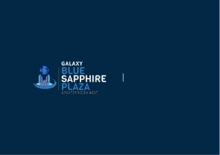 Galaxy Blue Sapphire Plaza In Greater Noida West