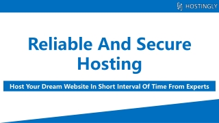 Get reliable and secure hosting services in the UK | 2020 | Hostingly