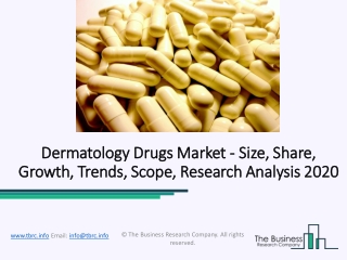 Dermatology Drugs Market 2020 Industry Analysis, Growth And Outlook 2022