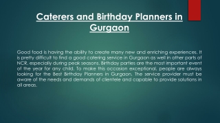 Best Birthday Planners in Gurgaon