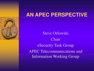 AN APEC PERSPECTIVE