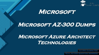 Latest Microsoft AZ-300 Questions Answers 2020 | Valid AZ-300 Dumps