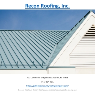Recon Roofing, Inc.