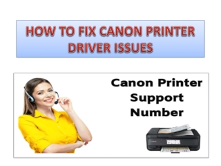 How To Fix Canon Printer Driver Issues