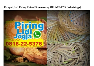 Tempat Jual Piring Rotan Di Semarang 0818225376[wa]