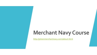 Merchant Navy Course