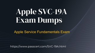 SVC-19A Apple Service Fundamentals Exam dumps