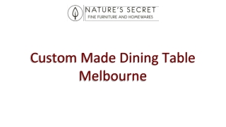 custom made dining table melbourne