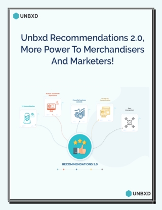 Unbxd Recommendations 2.0, More Power To Merchandisers And Marketers!